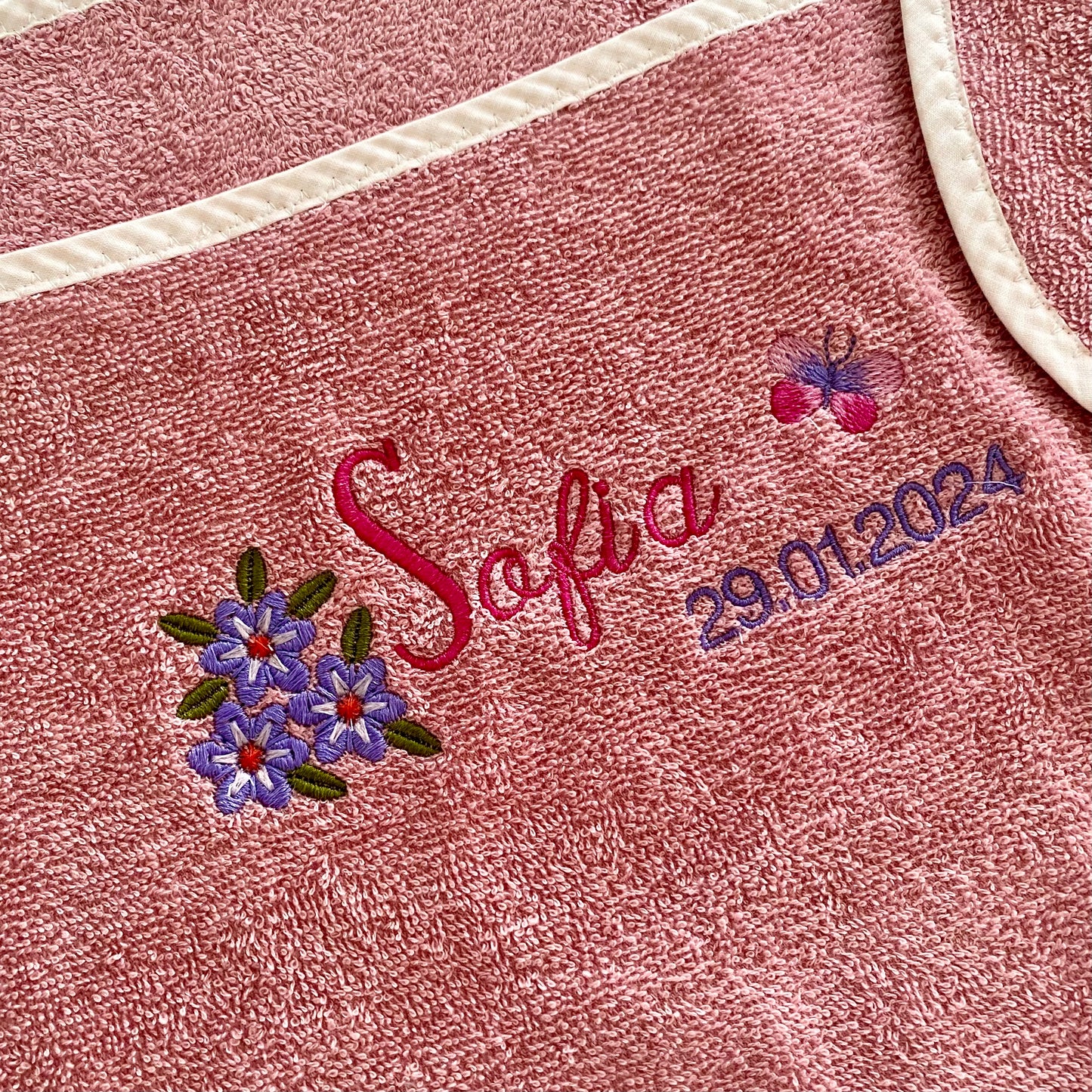 Kapuzen-Badetuch für Babys mit Stickerei