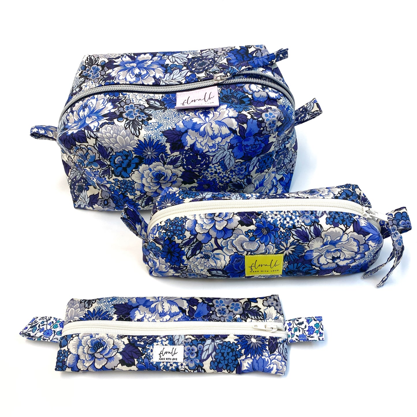 Etui Fiorellina "Royal Peony blue" (Liberty)