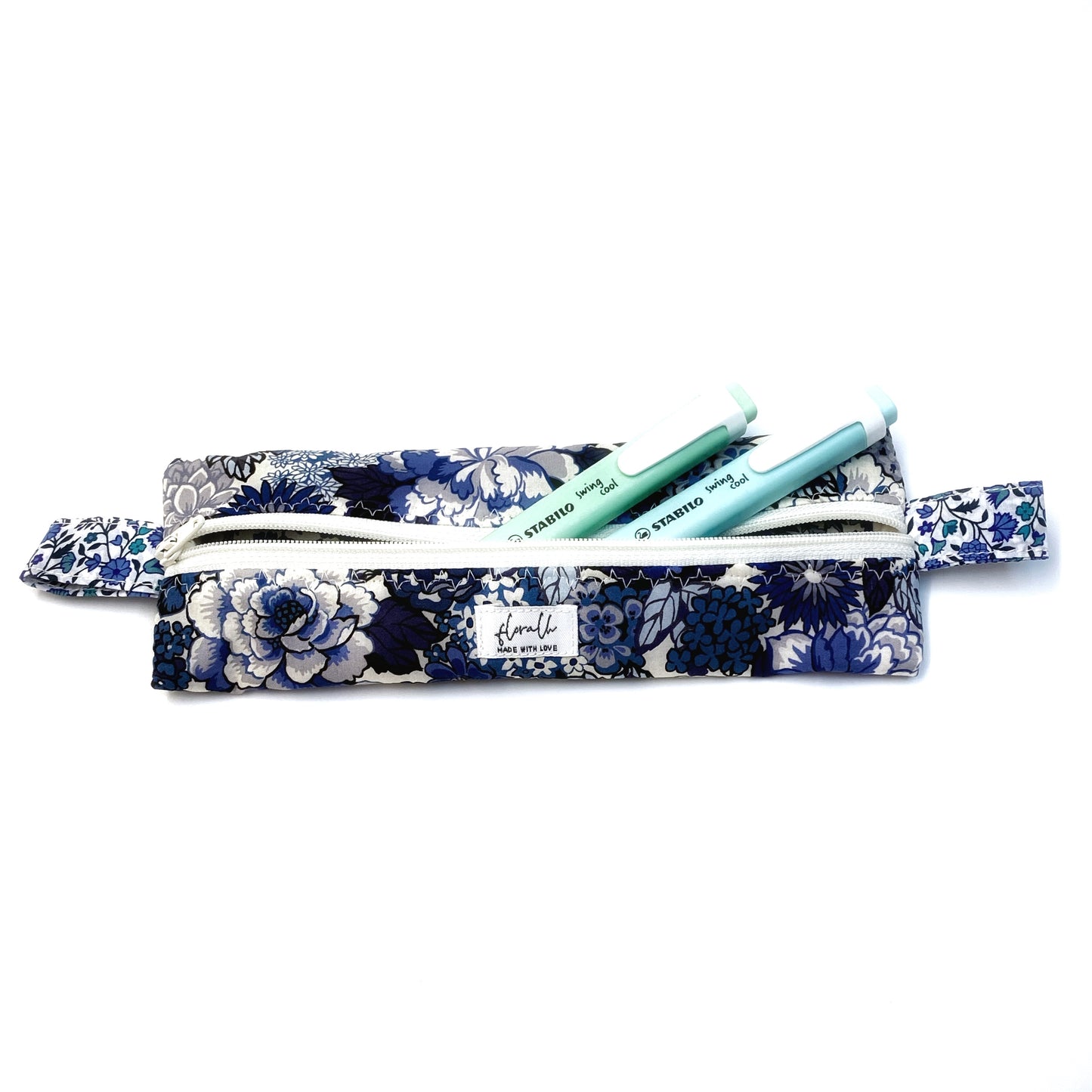 Etui Fiorellina "Royal Peony blue" (Liberty)