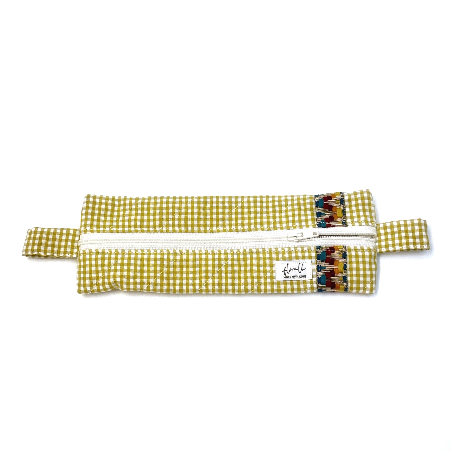 Etui Fiorellina Vichy senfgelb