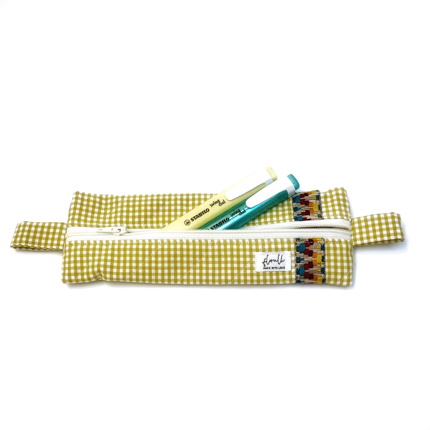 Etui Fiorellina Vichy senfgelb
