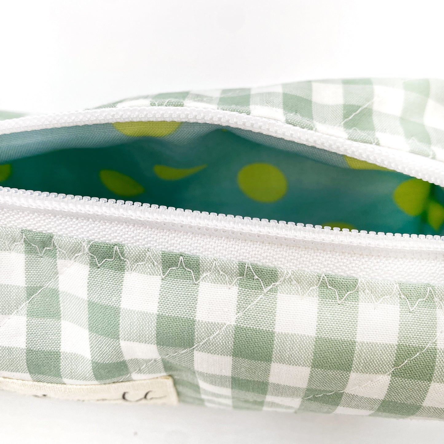 Etui Fiorella Vichy grün