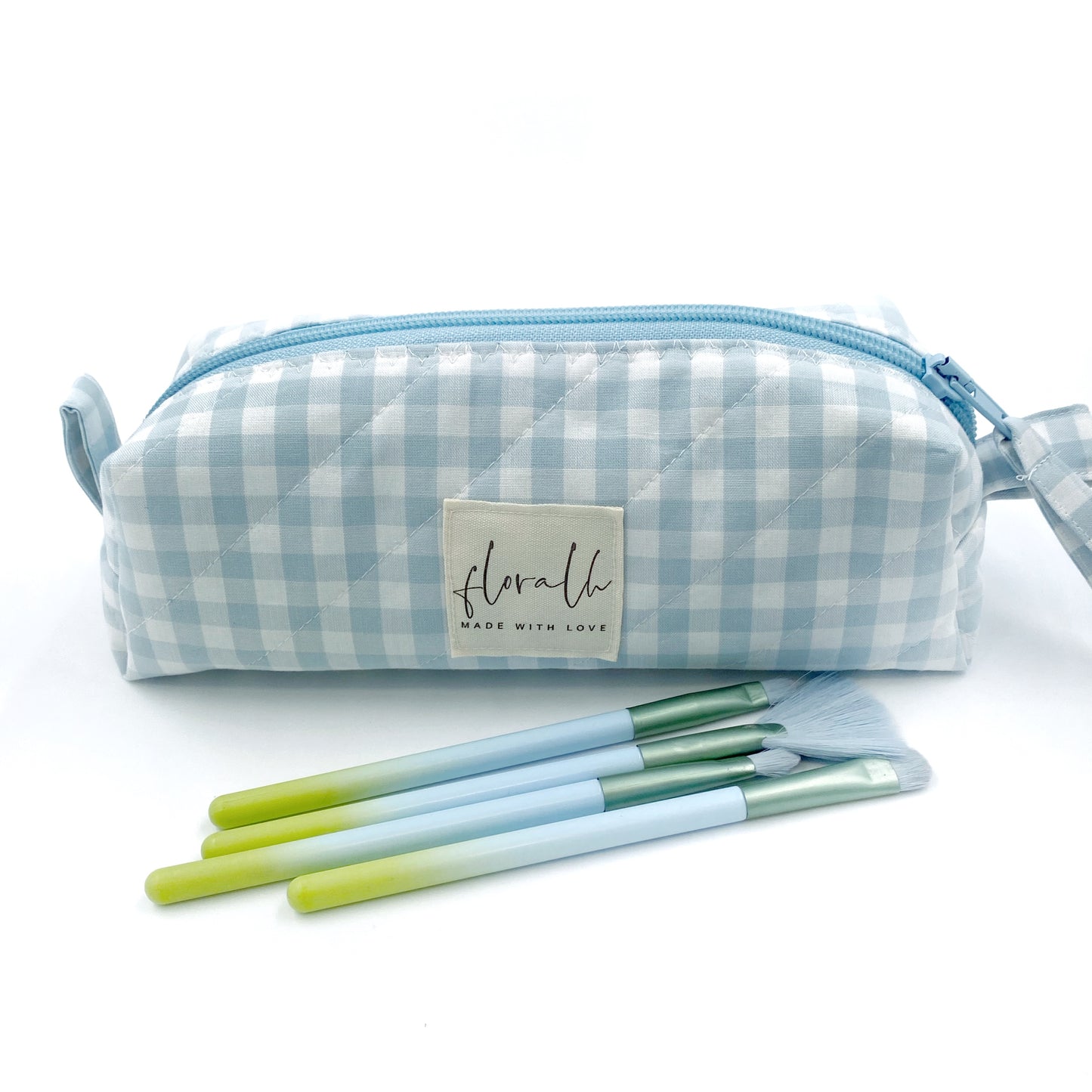 Etui Fiorella Vichy wolkenblau