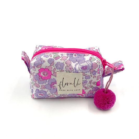 Necessaire Flora "Betsy Neon Pink" (Liberty) MIKRO