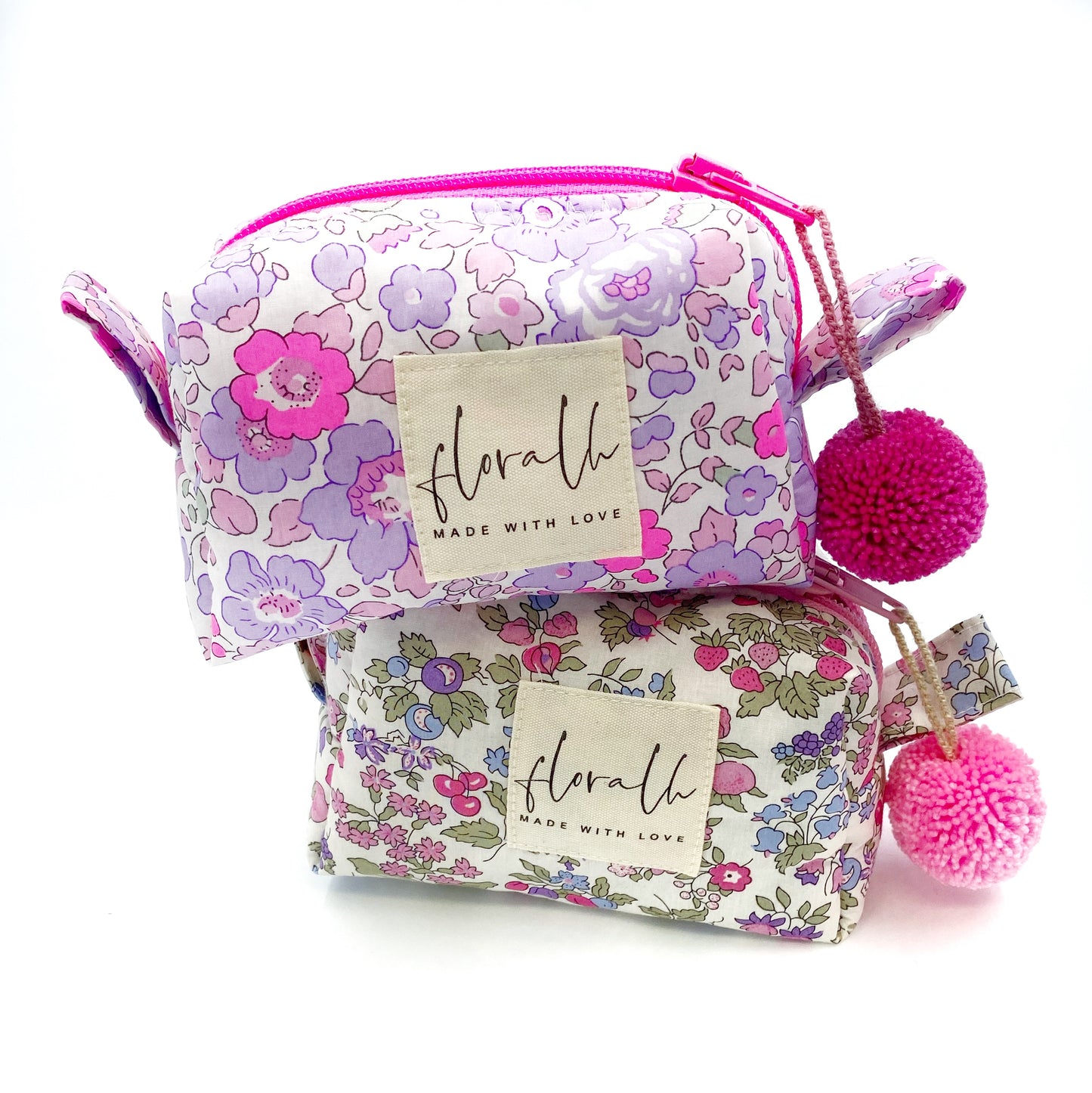 Necessaire Flora "Betsy Neon Pink" (Liberty) MIKRO