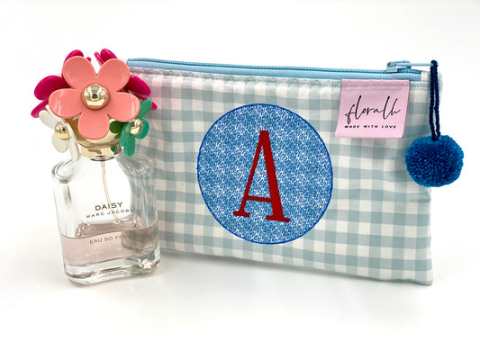 Necessaire Floribel "A" Vichy wolkenblau