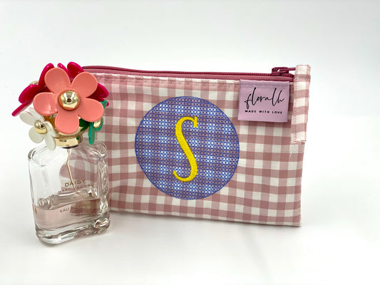 Necessaire Floribel "S" Vichy rosa