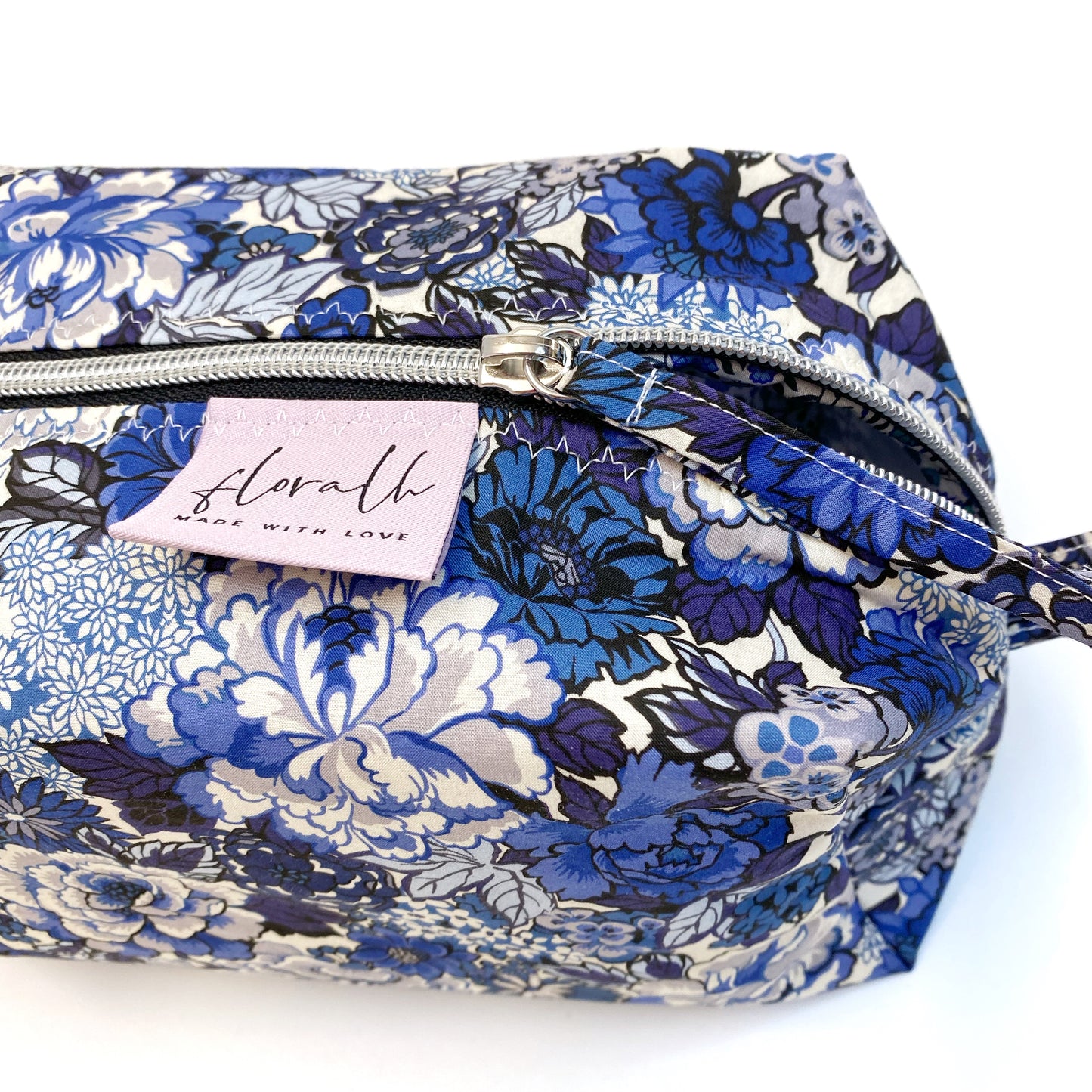 Necessaire Flora "Royal Peony blue" (Liberty)