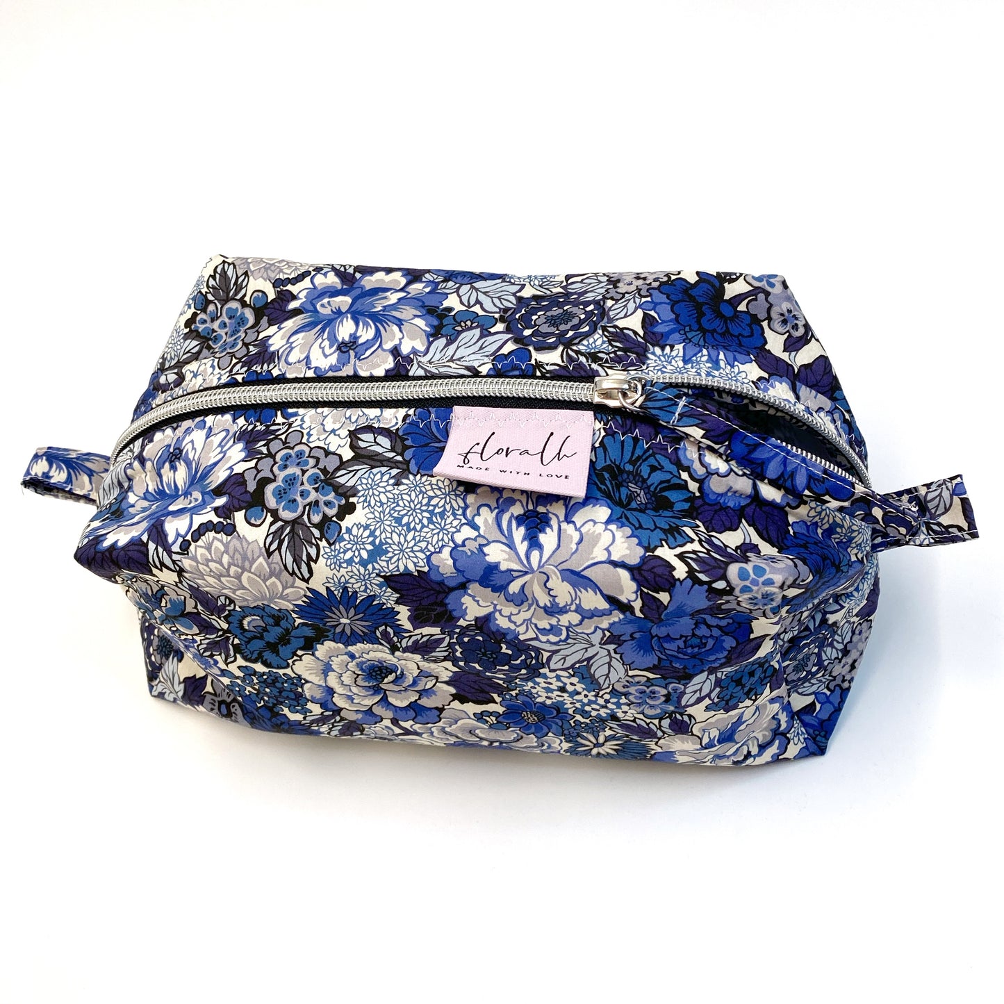 Necessaire Flora "Royal Peony blue" (Liberty)