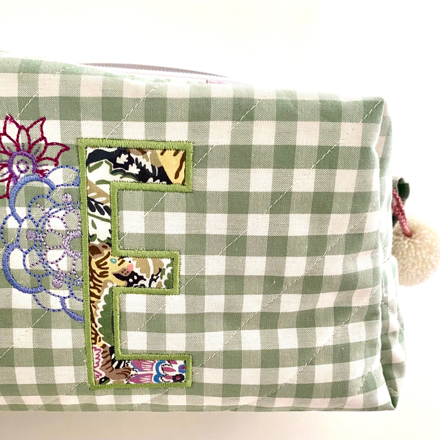 Personalisiertes Necessaire Flora aus GOTS-zertifizierter Bio-Baumwolle