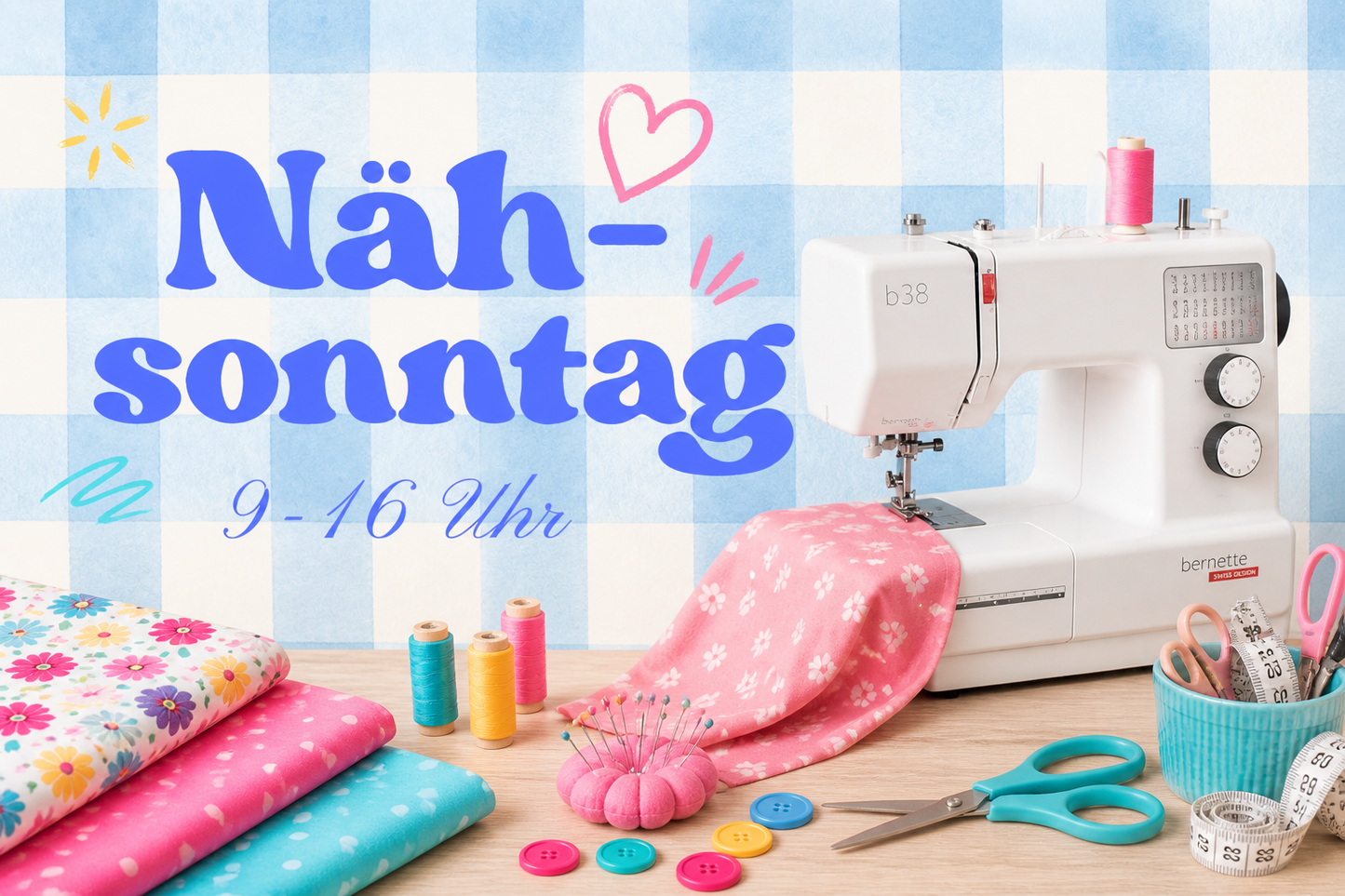 Nähsonntag im floralh Atelier – Dein gemütlicher Näh-Tag zum Selbermachen