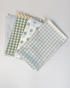 Bestickte Baumwoll-Beutel (dust bags)