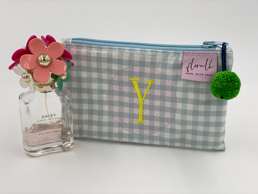 Necessaire Floribel "Y" Vichy wolkenblau