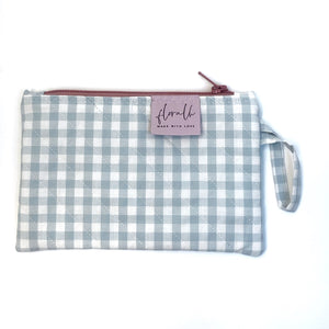 Necessaire Floribel Vichy wolkenblau