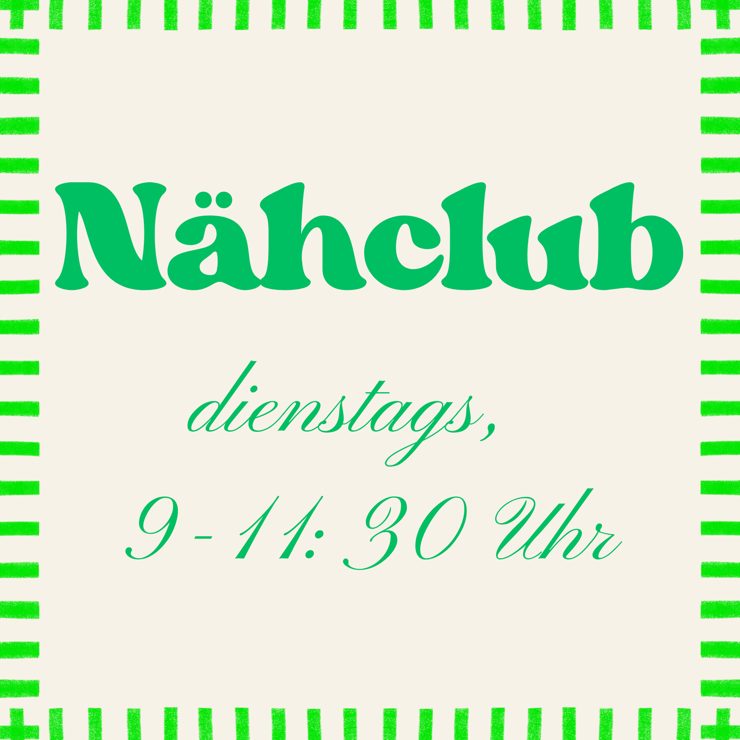 Nähclub morgens bei floralh – Dein wöchentlicher Nähkurs am Dienstagmorgen in Niederhasli (ZH)