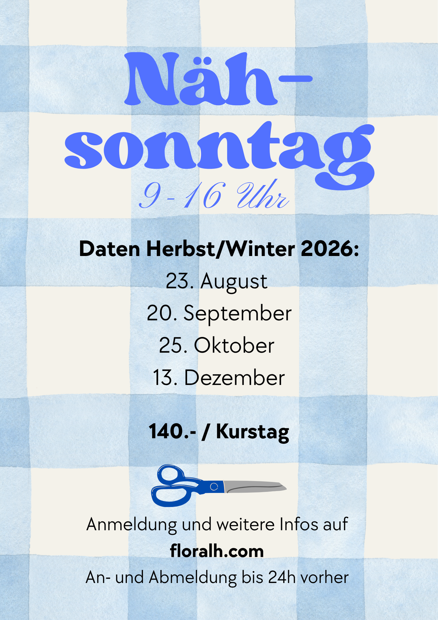 Nähsonntag im floralh Atelier – Dein gemütlicher Näh-Tag zum Selbermachen