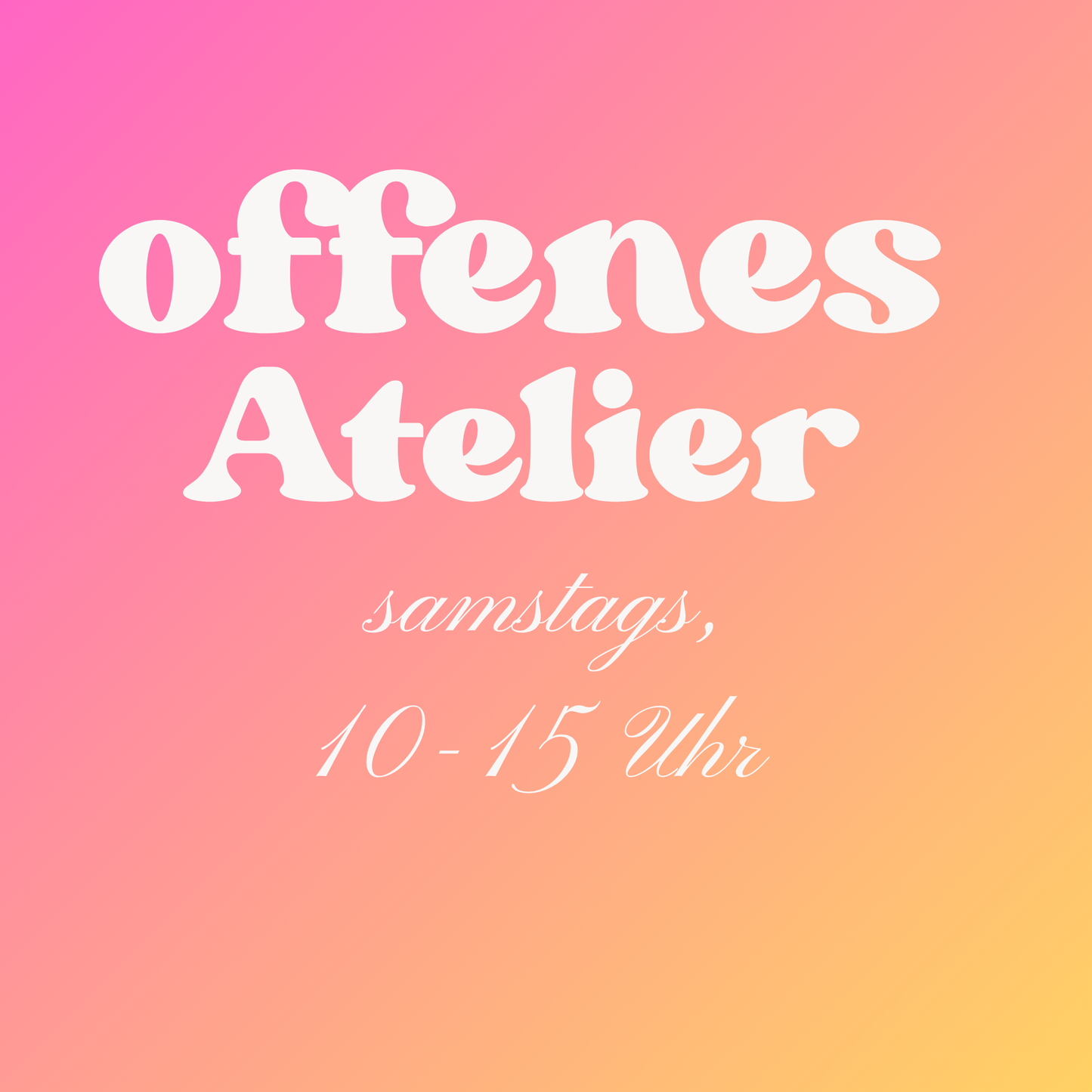 offenes Atelier – Nähen im Atelier in Niederhasli (ZH)